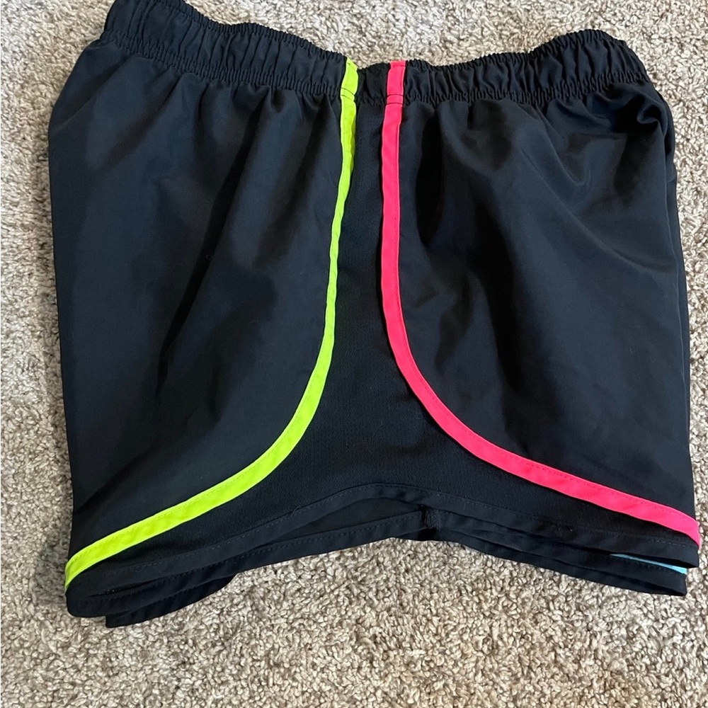 Nike dri-fit running shorts with neon stripes - Picture 4 of 6